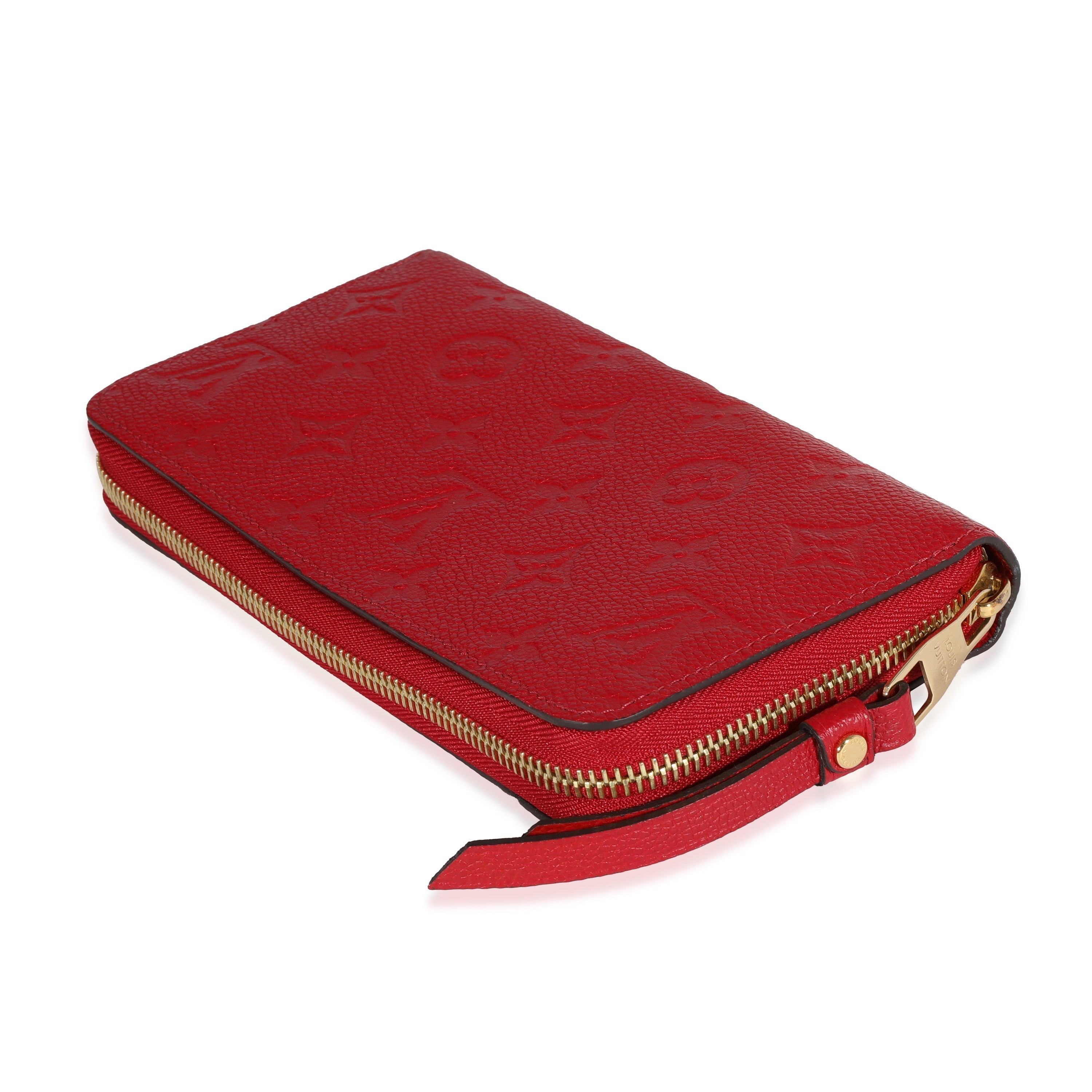 Louis Vuitton Red Monogram Empreinte Zippy Wallet