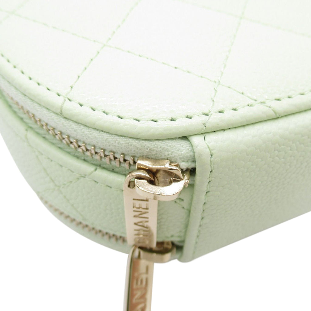 CHANEL Mini Caviar Round Vanity Bag