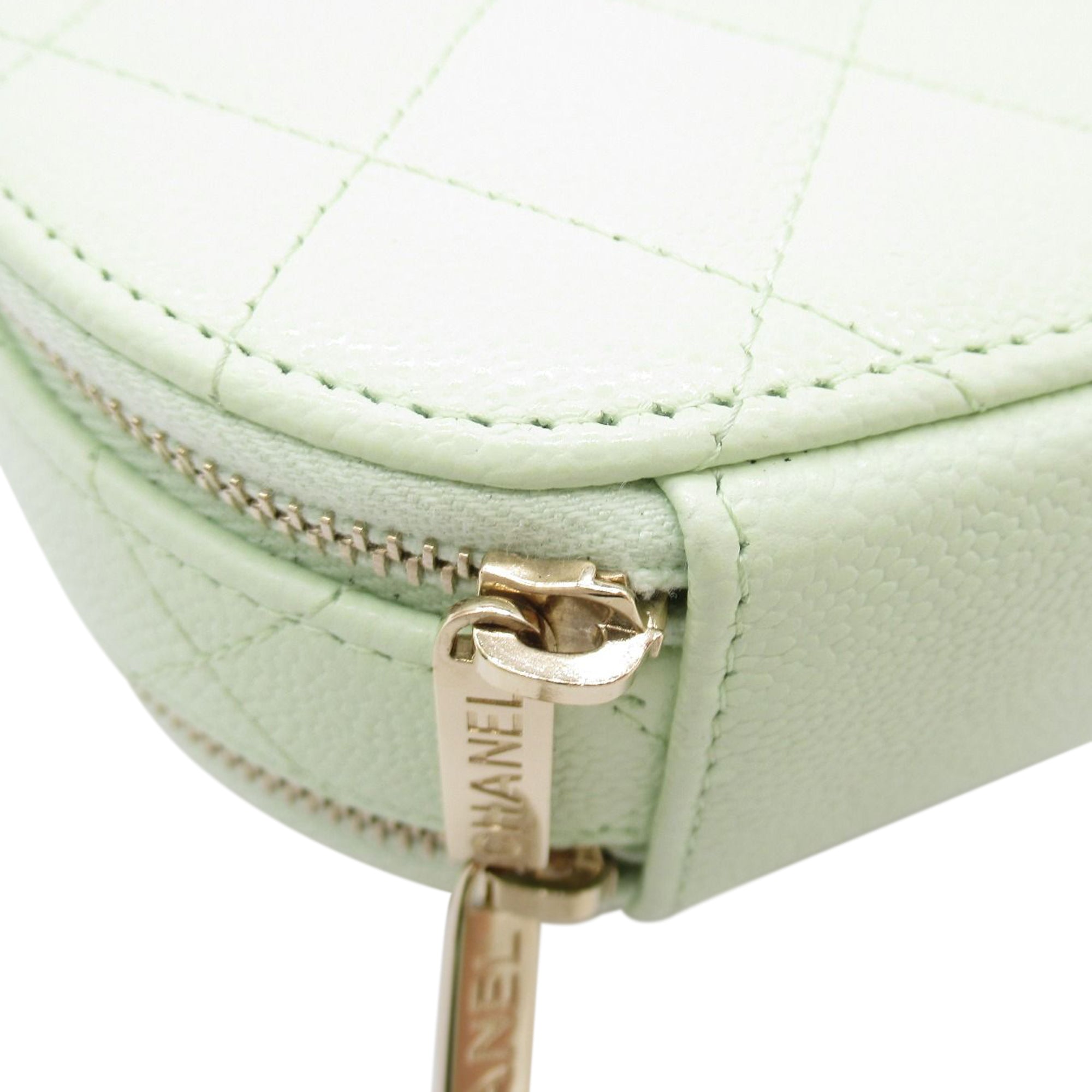 CHANEL Mini Caviar Round Vanity Bag