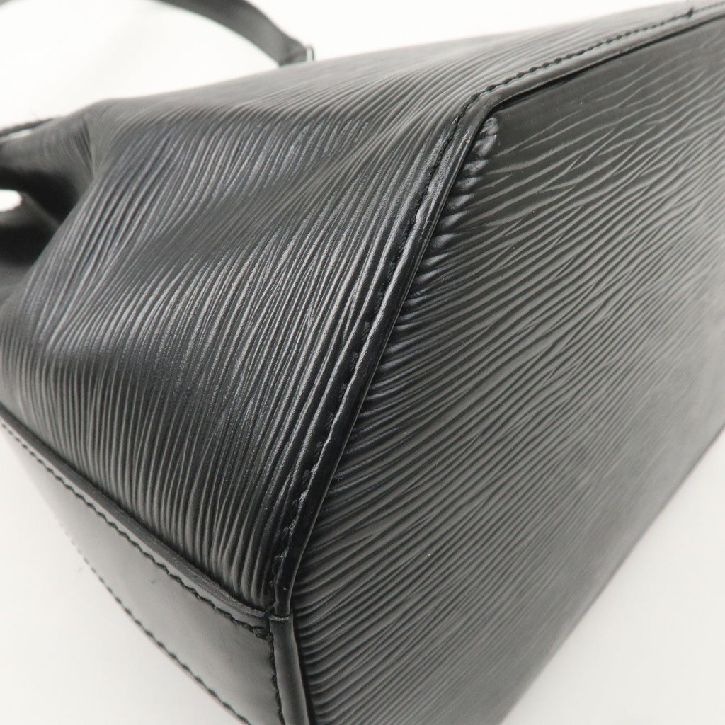 Louis Vuitton Epi Sac D'epaule PM Bucket Bag Noir Black M80157