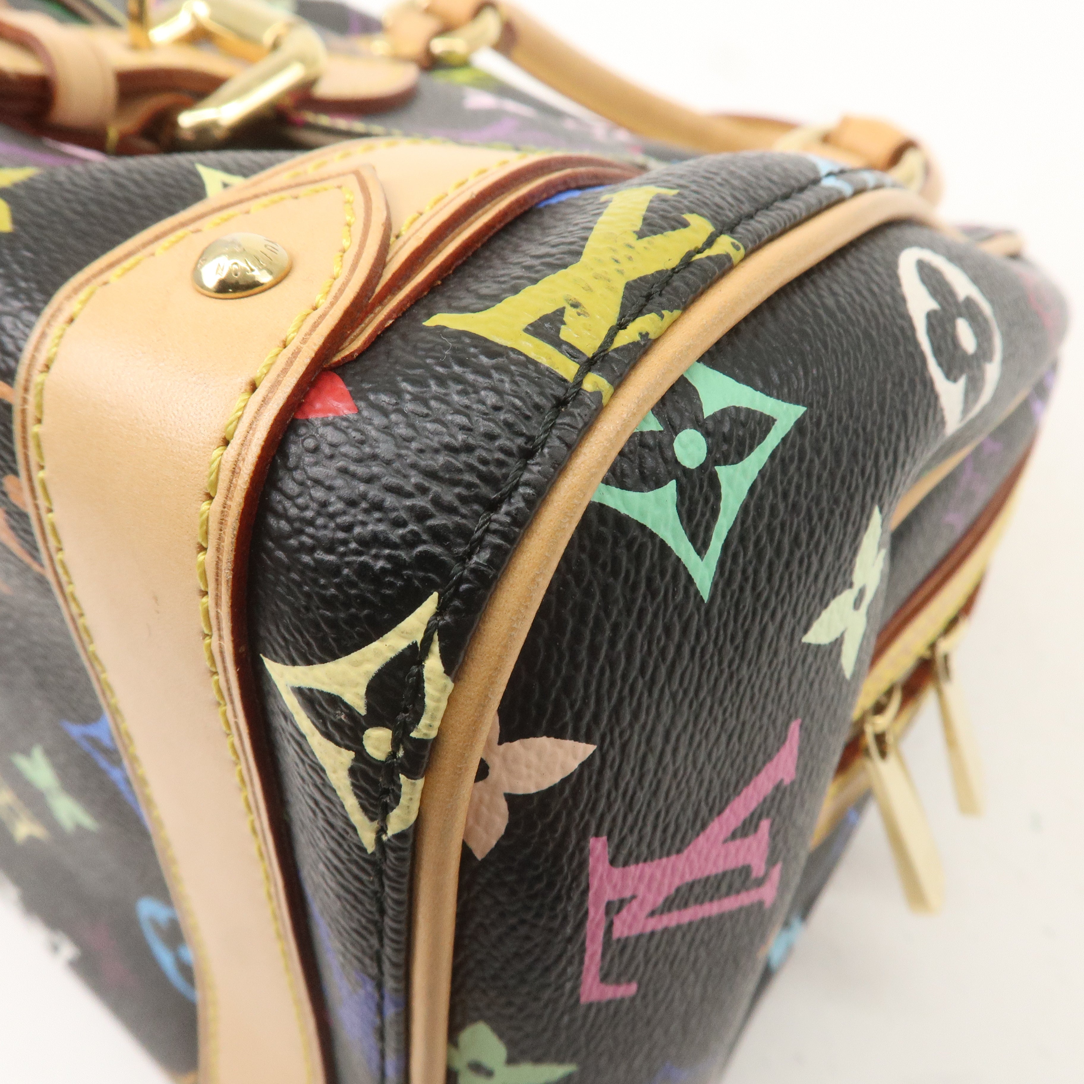 Louis Vuitton Monogram Multi Color Priscilla Hand Bag Noir M40096