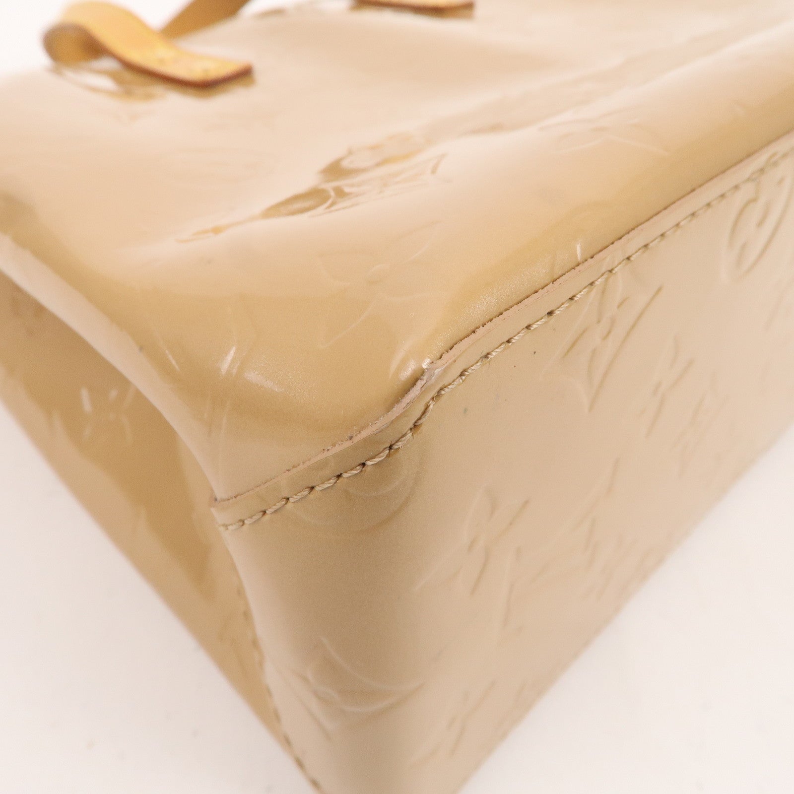 Louis Vuitton Monogram Vernis Lead PM Hand Bag Noisette M91334