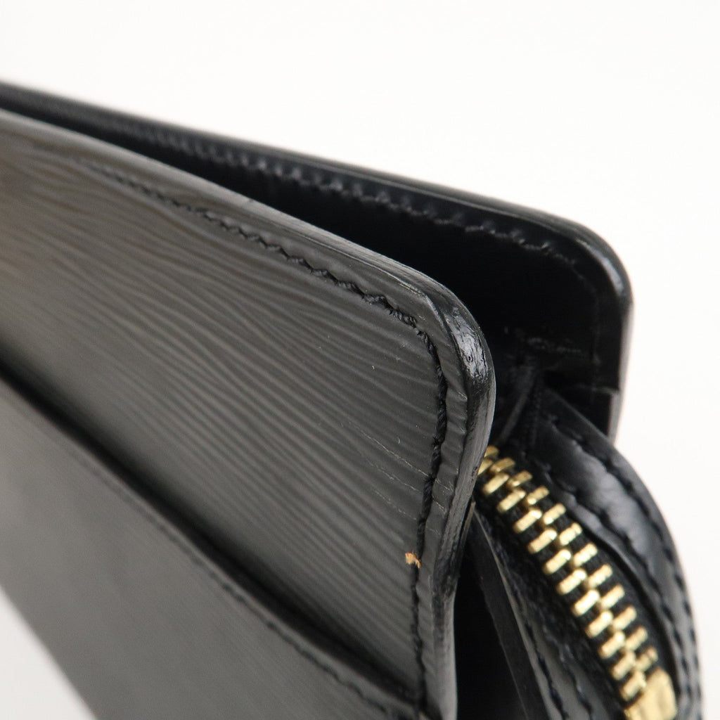 Louis Vuitton Epi Pochette Homme Clutch Bag Noir Black M52522