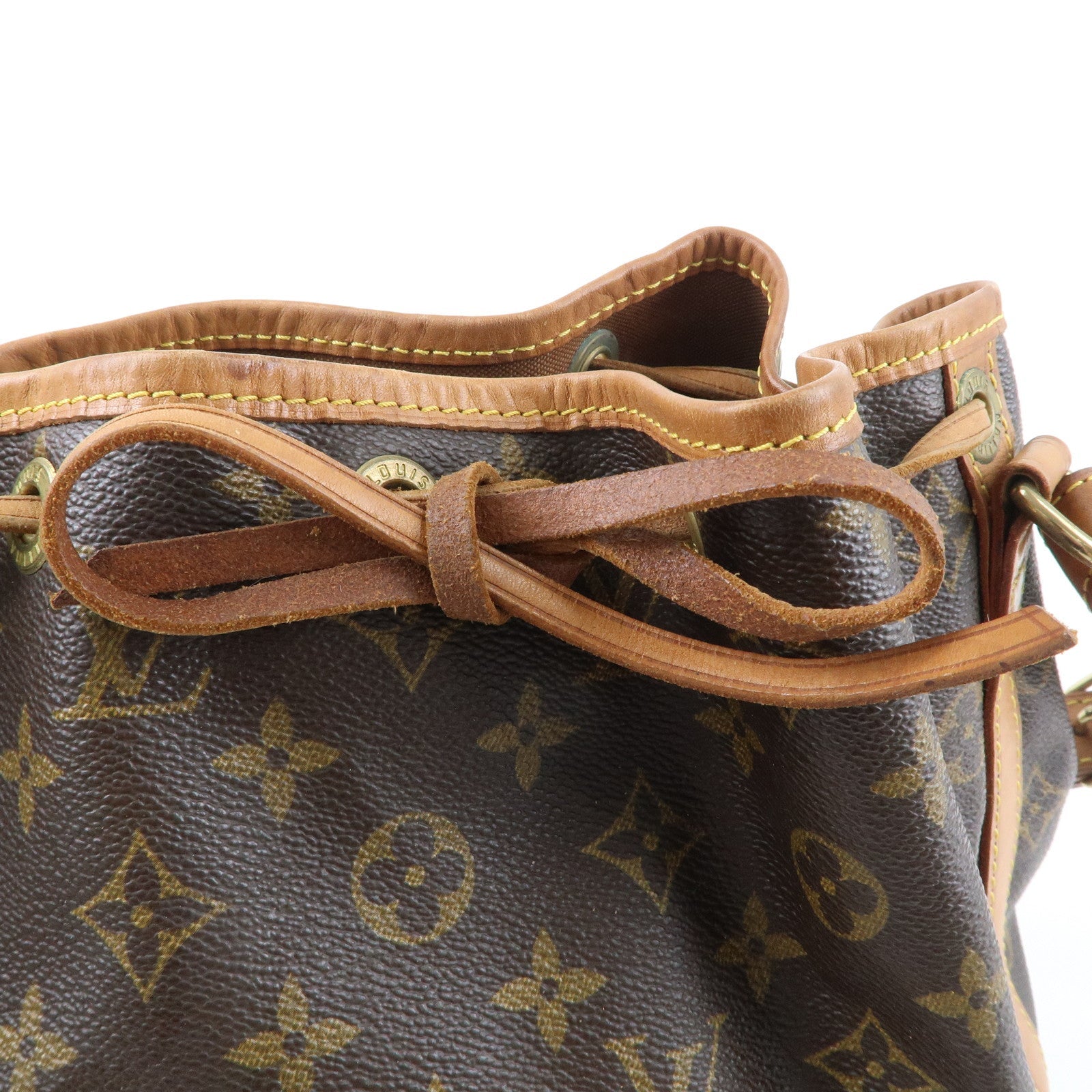 Louis Vuitton Monogram Petit Noe Shoulder Bag Brown M42226