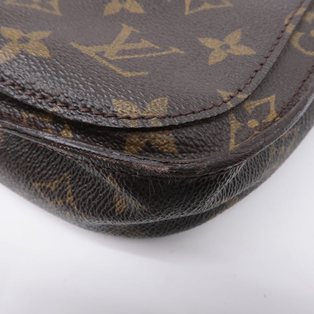 Authouis Louis Vuitton Monogram Saint Cloud GM Shoulder Bag Brown M51242