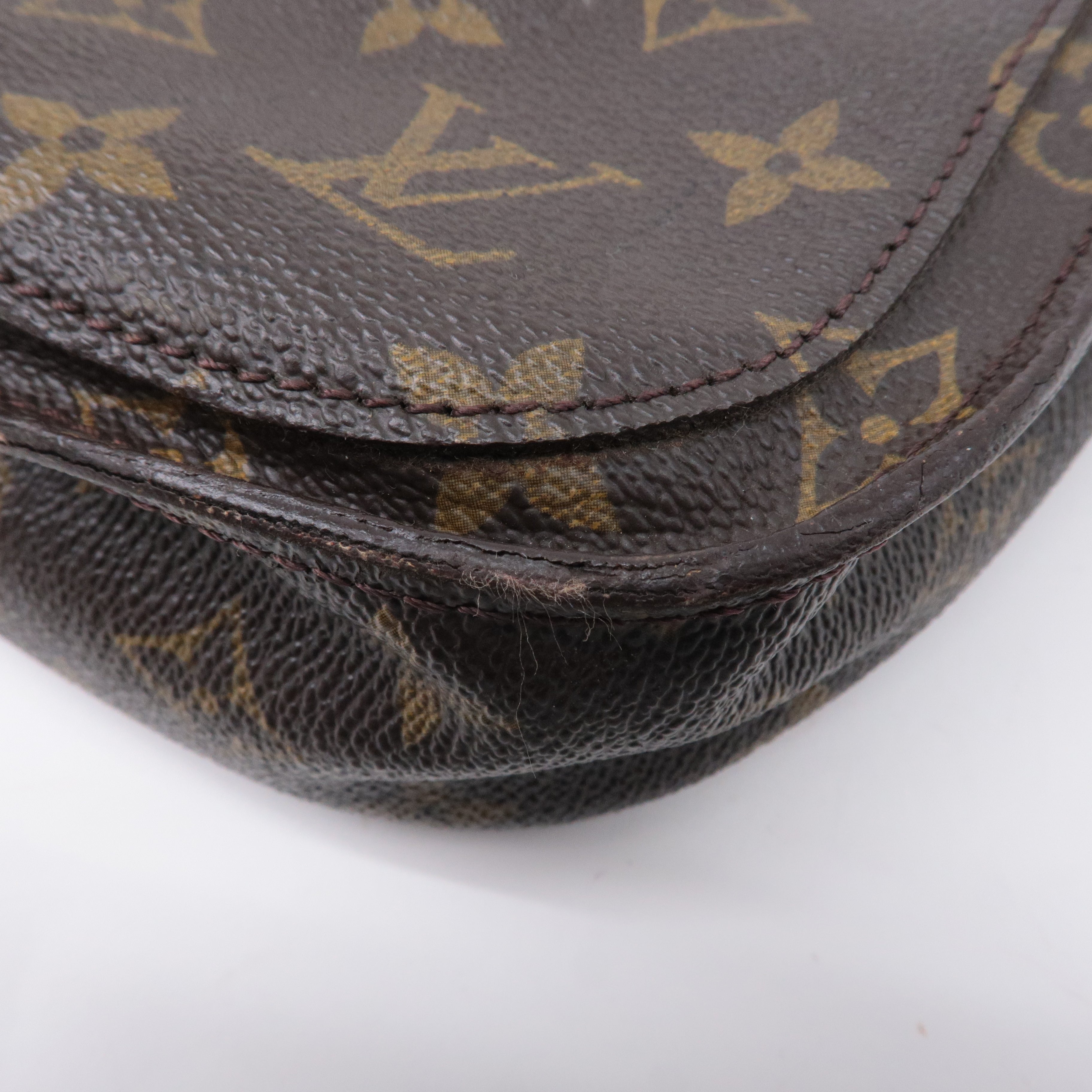 Authouis Louis Vuitton Monogram Saint Cloud GM Shoulder Bag Brown M51242