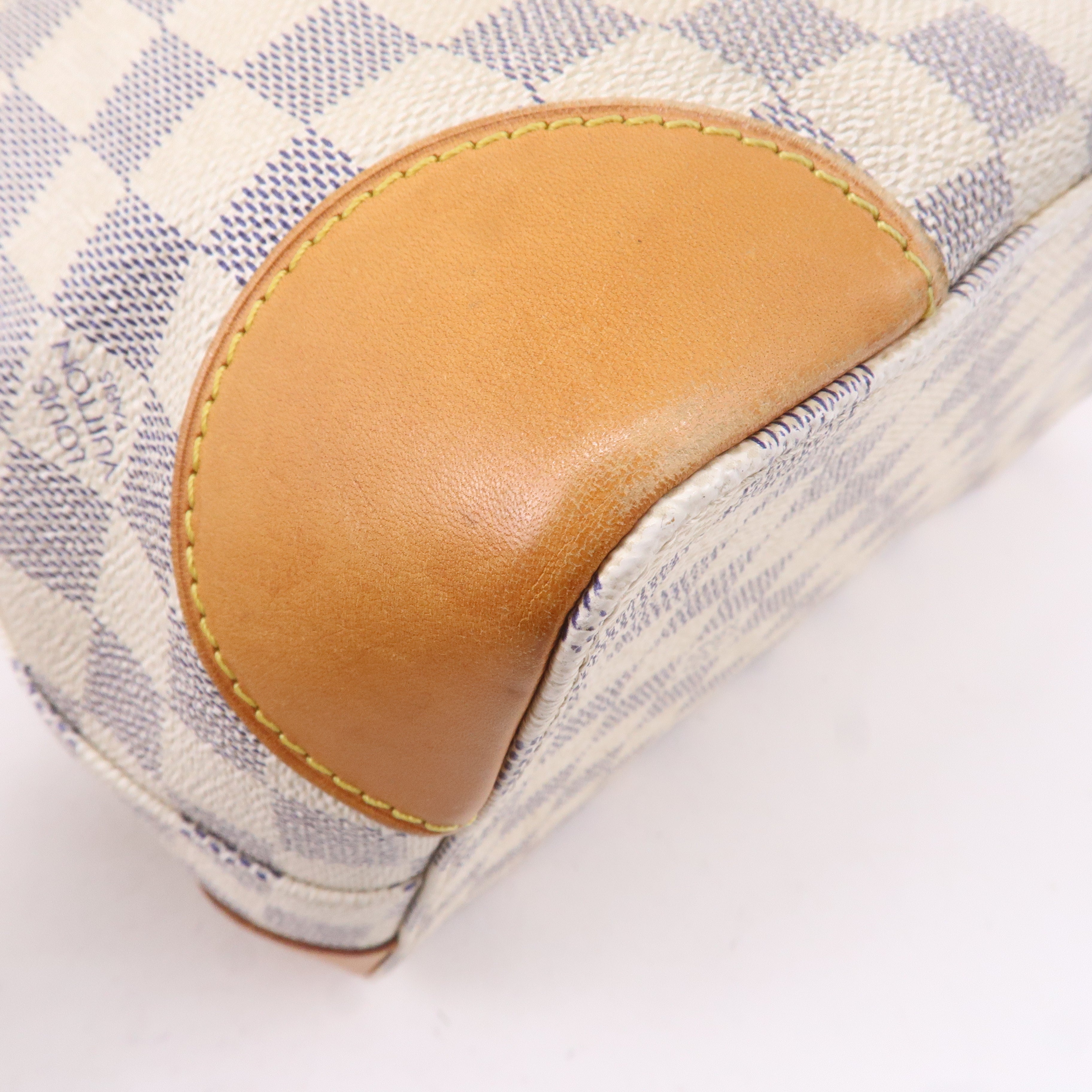 Louis Vuitton Damier Azur Hampstead PM Hand Bag Ivory N51207