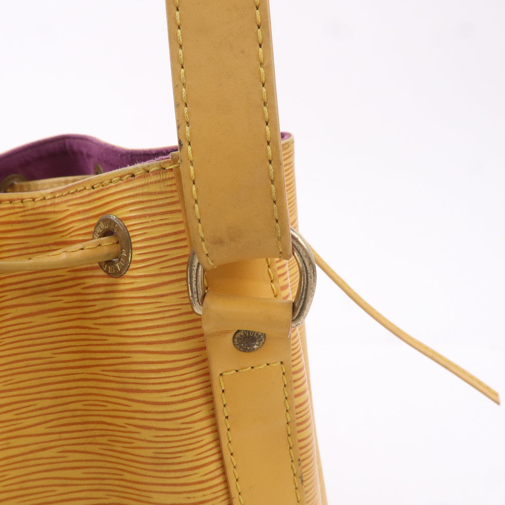 AuthenticLouis Vuitton Epi Petit Noe Shoulder Bag Tassili Yellow M44109