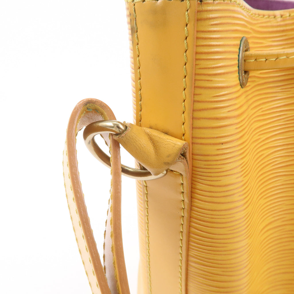 AuthenticLouis Vuitton Epi Petit Noe Shoulder Bag Tassili Yellow M44109
