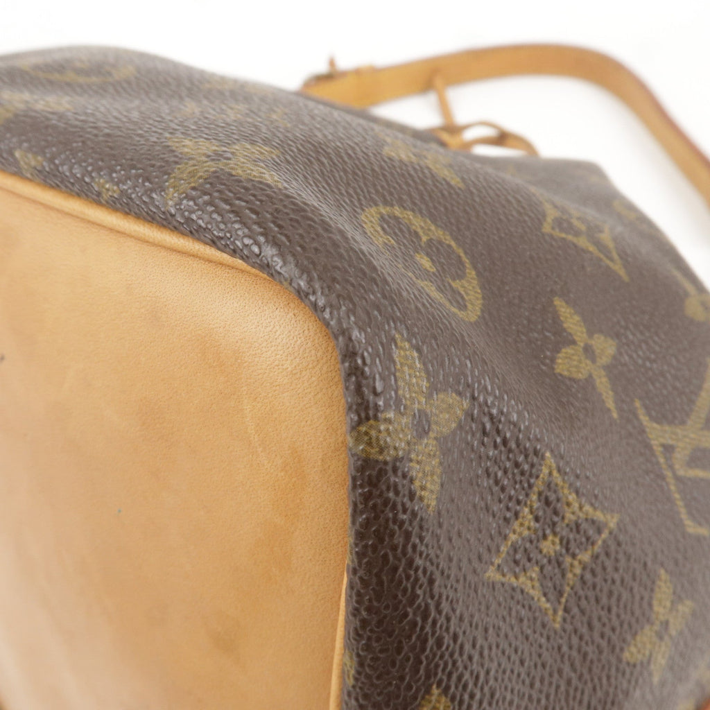 Louis Vuitton Monogram Petit Noe Shoulder Bag Brown M42226