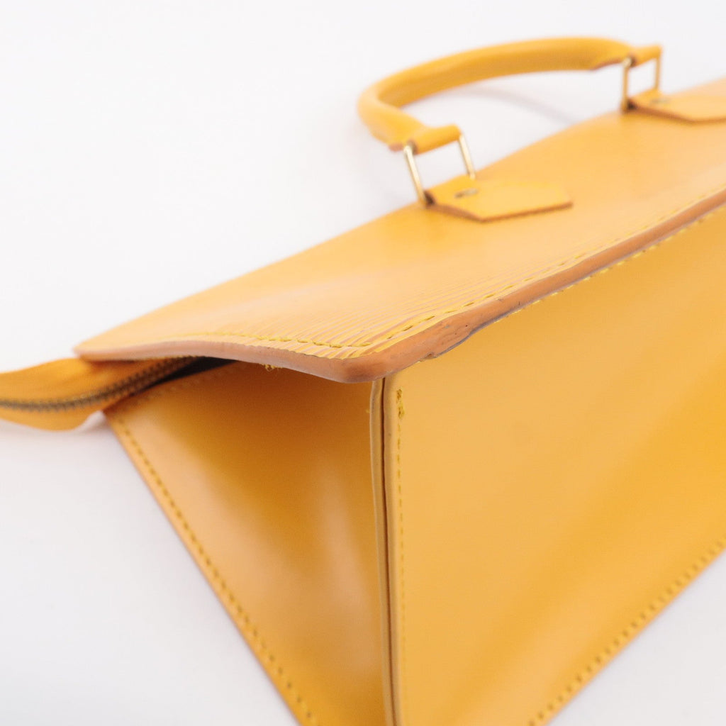 Louis Vuitton Epi Sac Triangle Hand Bag Tassili Yellow M52099