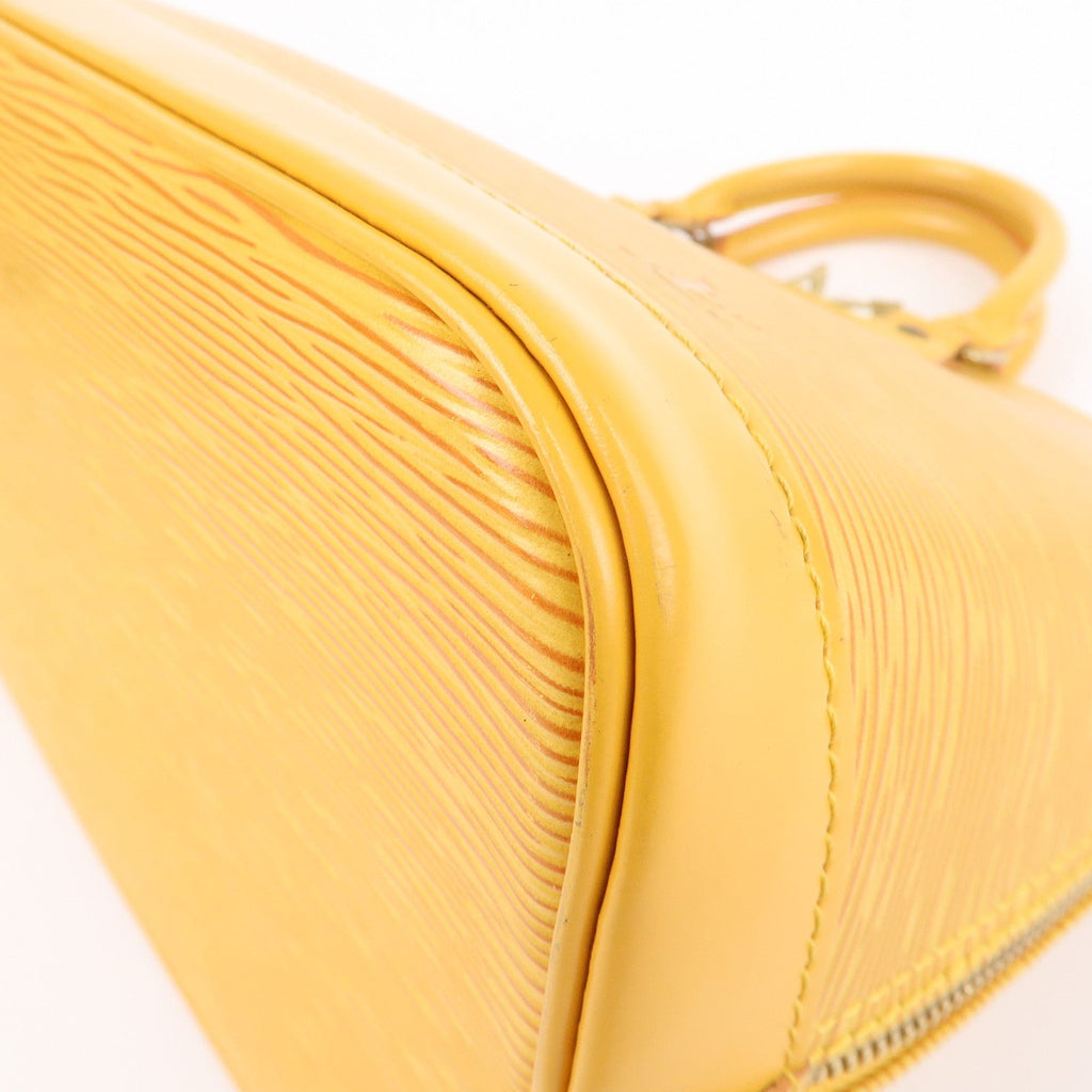 Louis Vuitton Epi Alma PM Hand Bag Tassili Yellow M52149