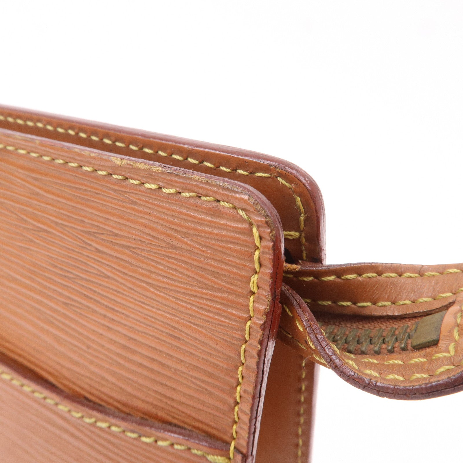 Louis Vuitton Epi Pochette Homme Clutch Bag Zipangu Gold M52528