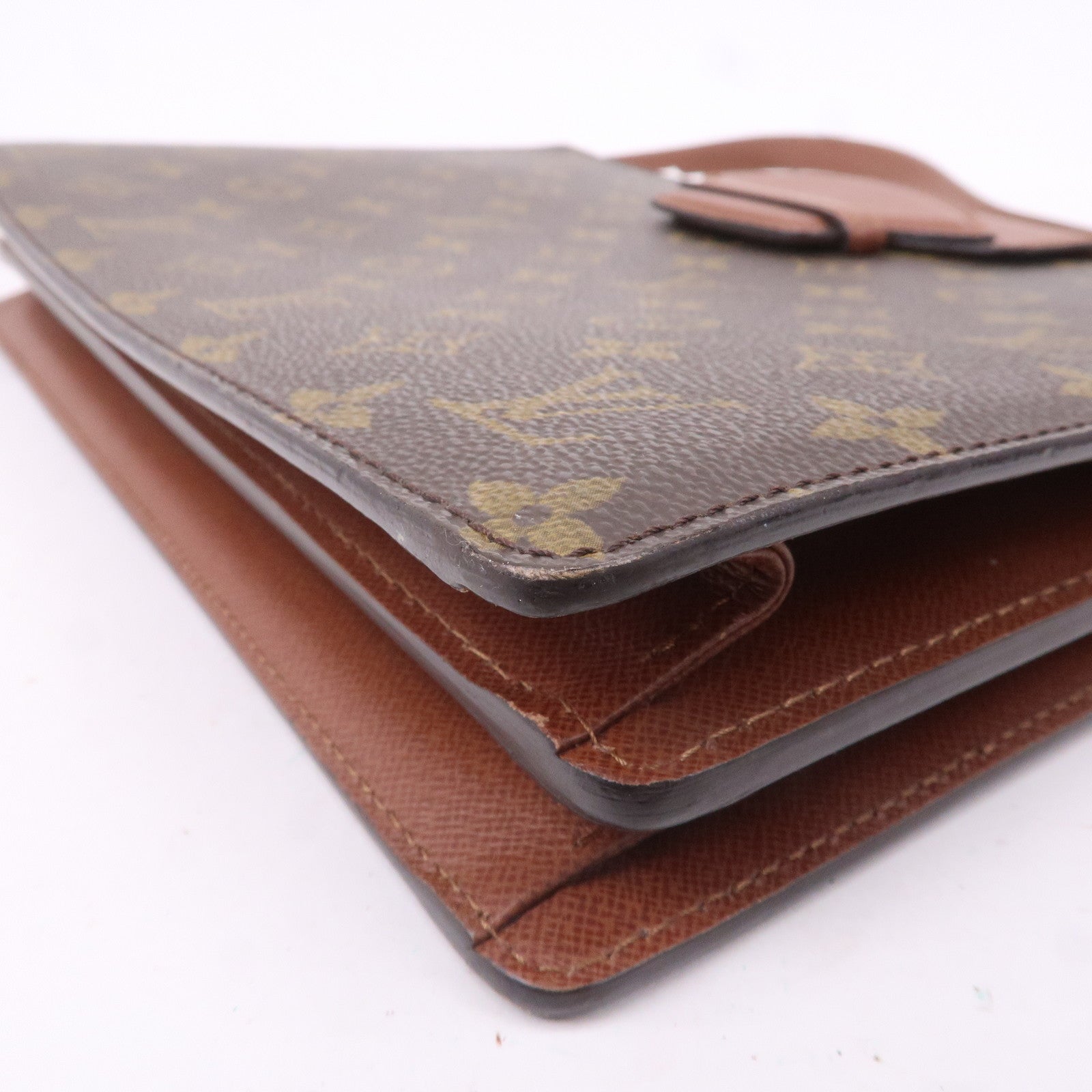 Louis Vuitton Monogram Courcelles Shoulder Bag Brown M51375