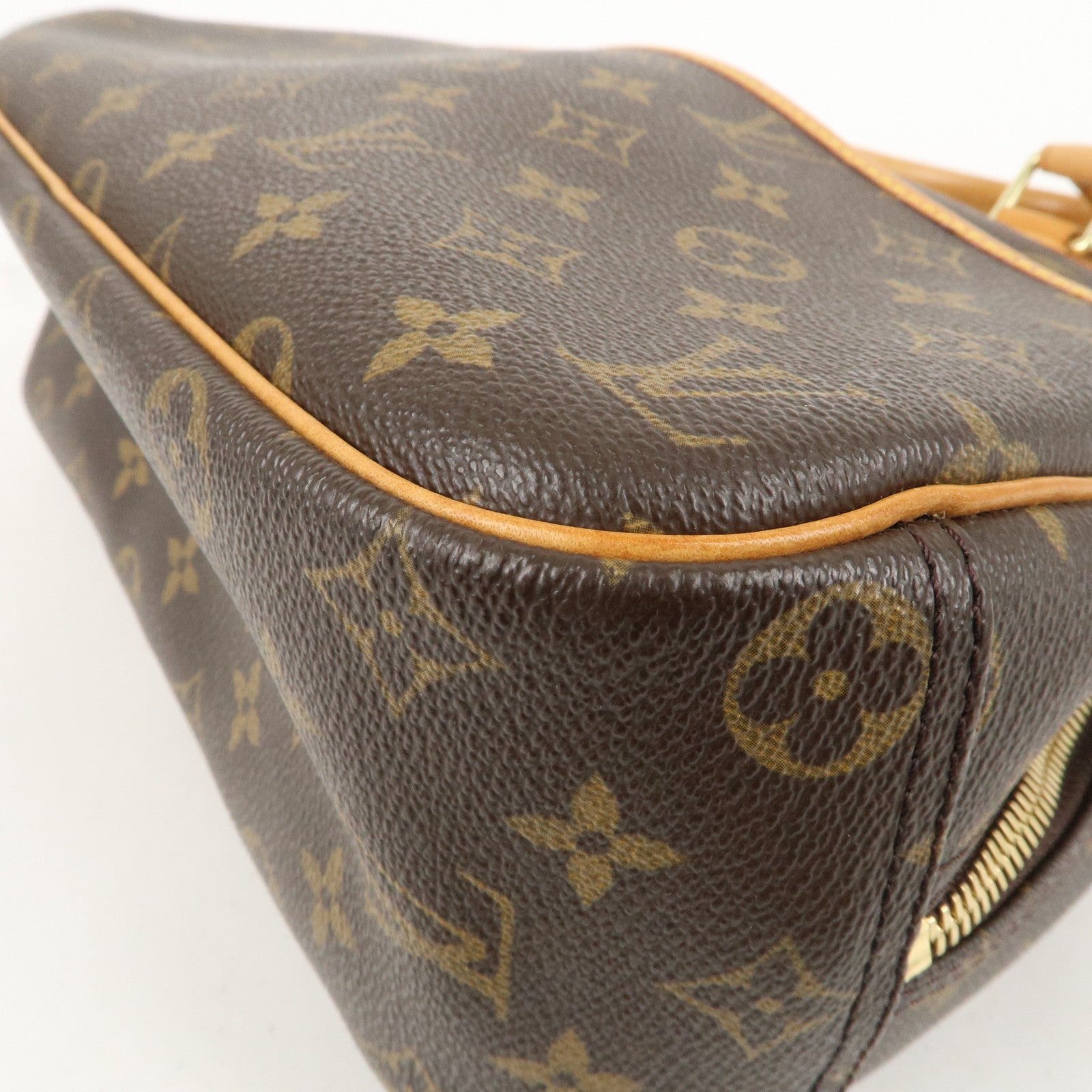 Louis Vuitton Monogram Trouville Hand Bag Brown M42228
