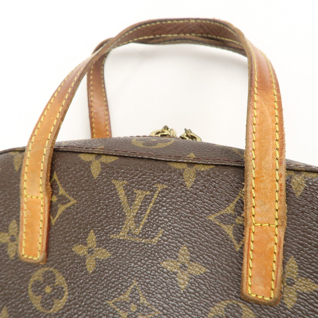 Louis Vuitton Monogram Spontini Hand Bag Brown M47500