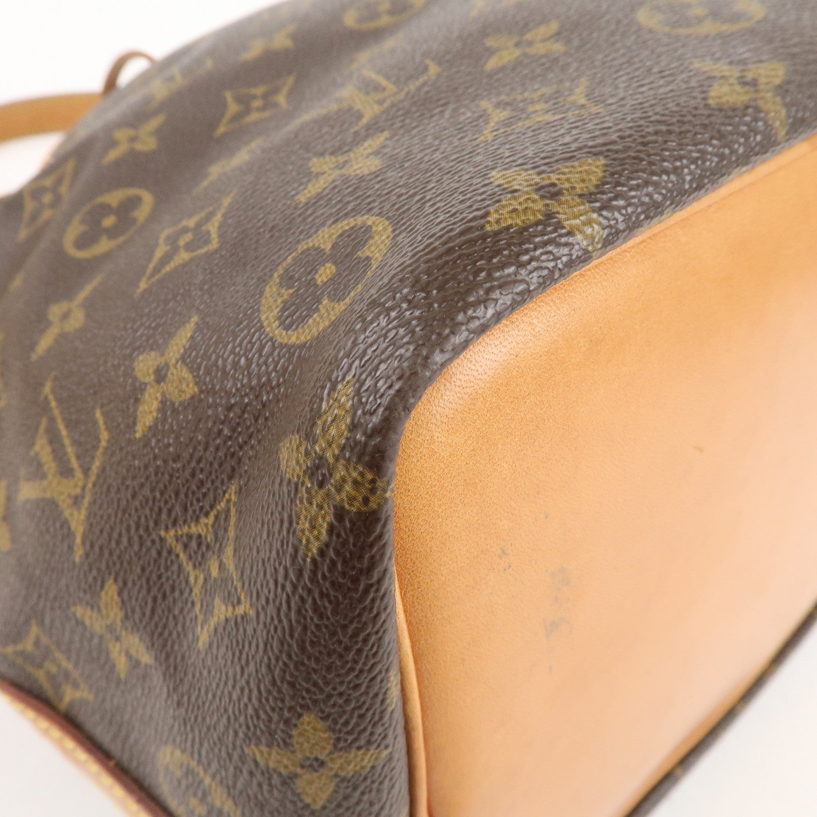 Louis Vuitton Monogram Petit Noe Shoulder Bag Brown M42226