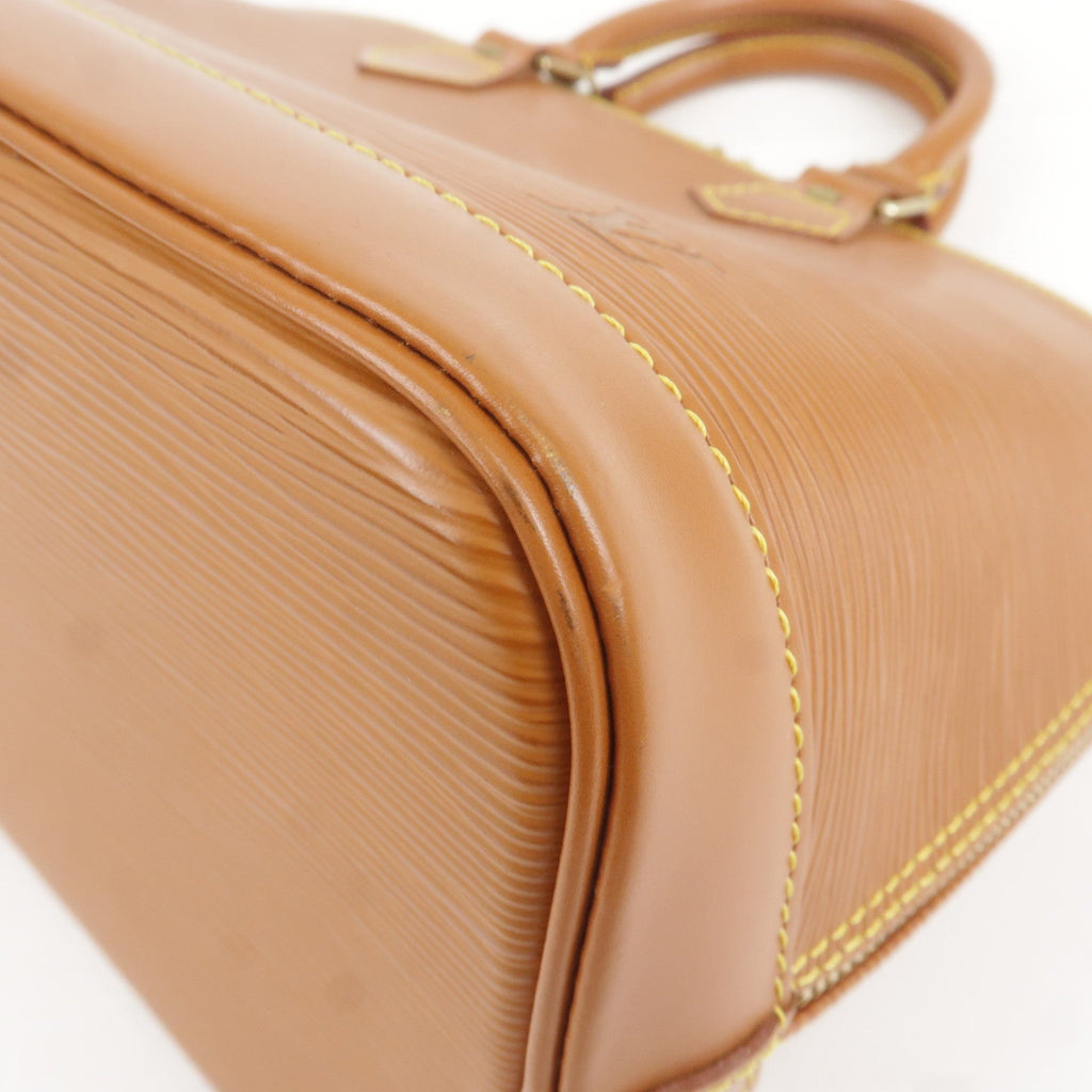 Louis Vuitton Epi Alma Hand Bag Zipang Gold M54148