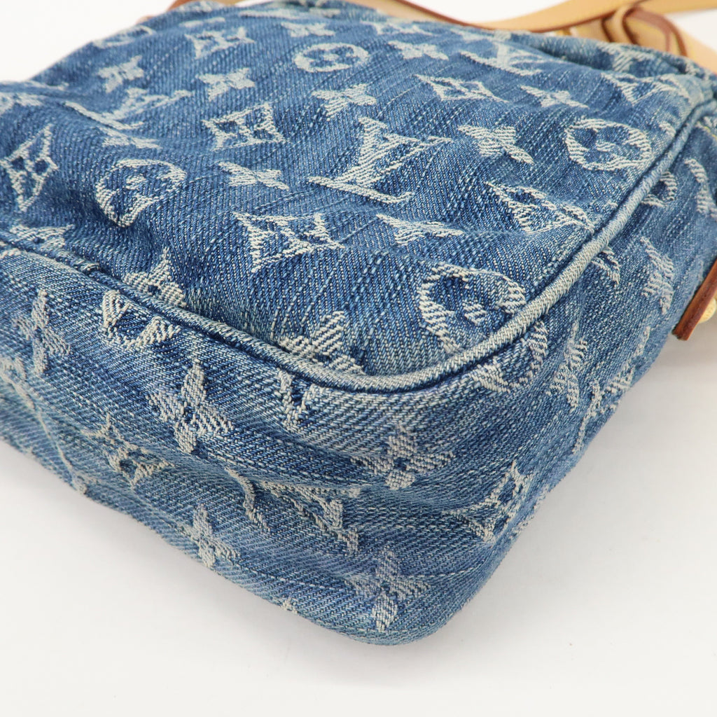 Louis Vuitton Monogram Denim Camera Bag Shoulder Bag Blue