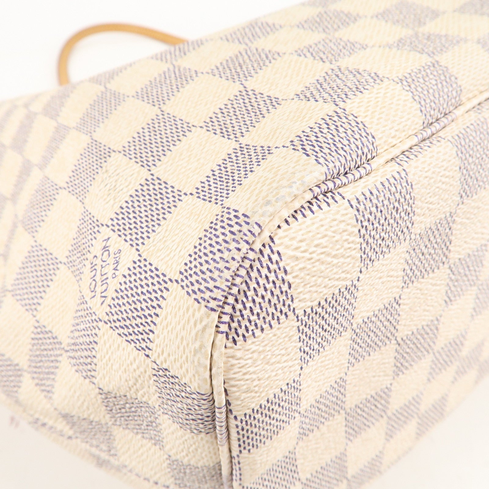 Louis Vuitton Damier Azur Neverfull MM Tote Bag N51107