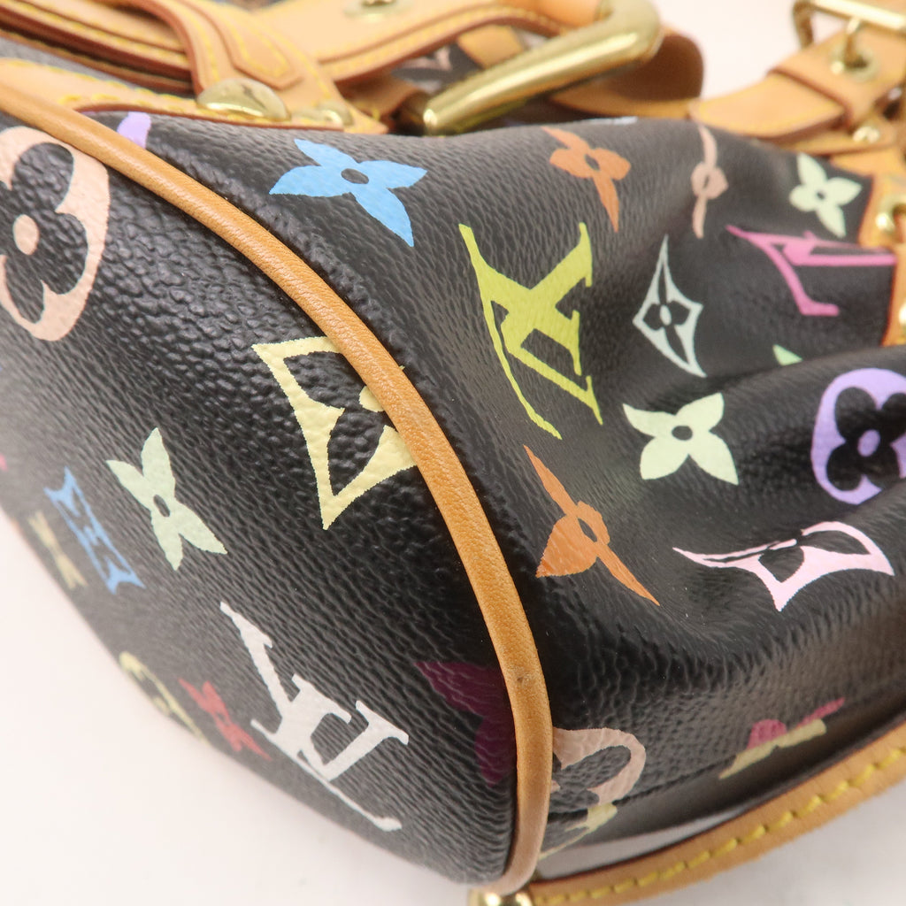 Louis Vuitton Monogram Multi Color Theda PM Hand Bag Noir M92346