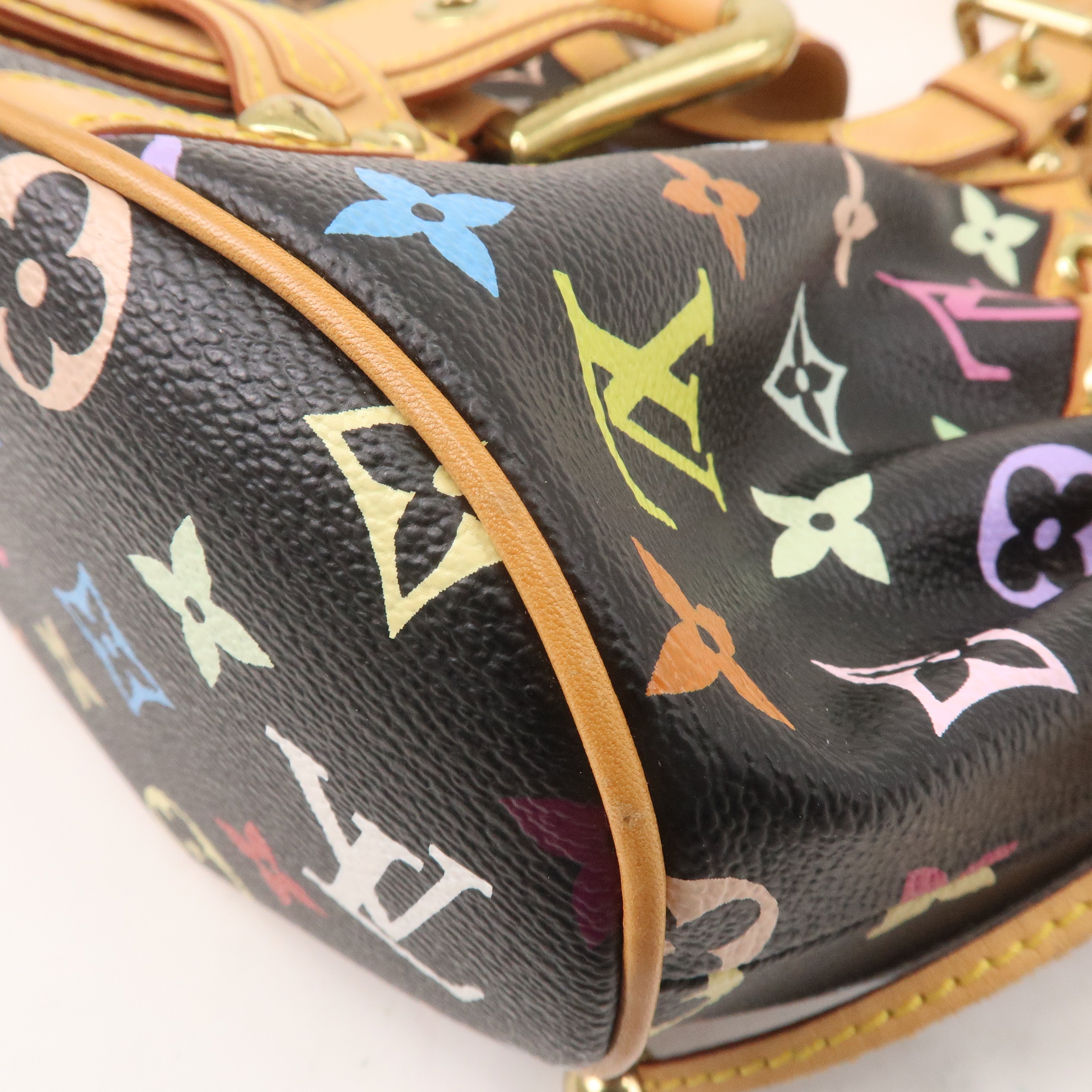 Louis Vuitton Monogram Multi Color Theda PM Hand Bag Noir M92346