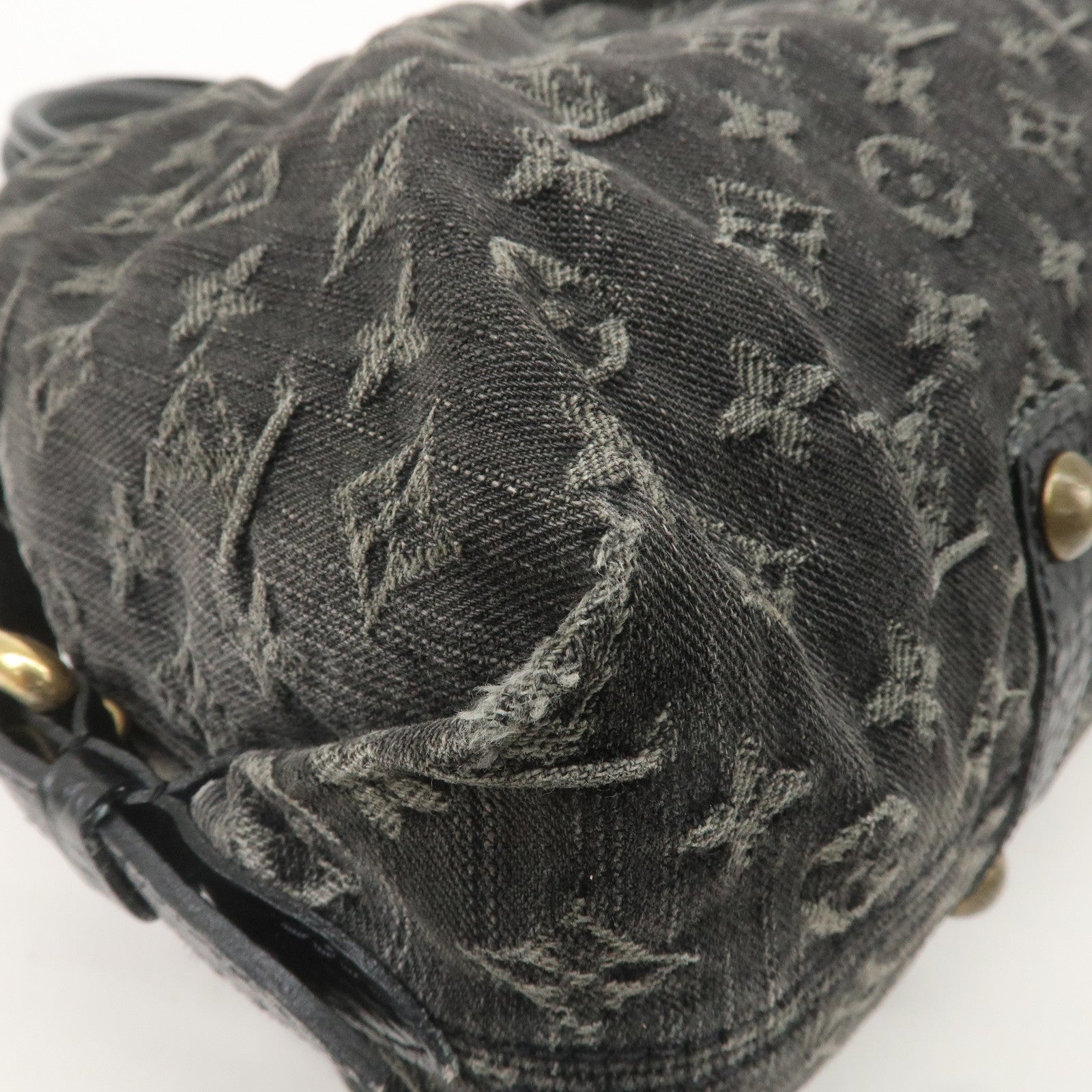 Louis Vuitton Monogram Denim Neo Cabby GM Shoulder Bag Noir M95352