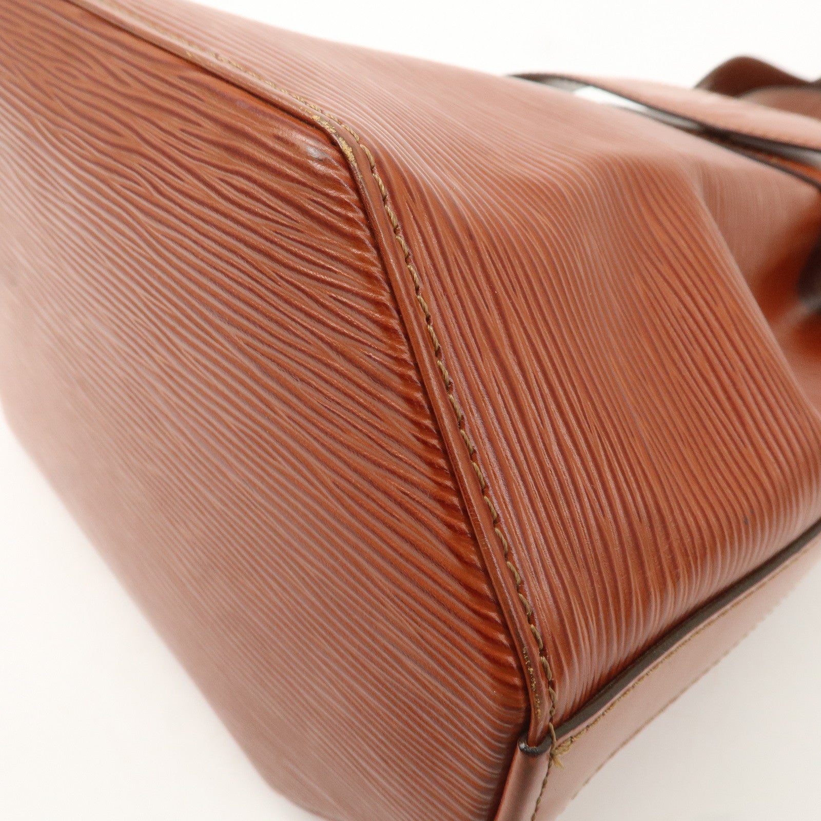 Louis Vuitton Epi Sac D'epaule PM Bucket Bag Kenya Brown M80203