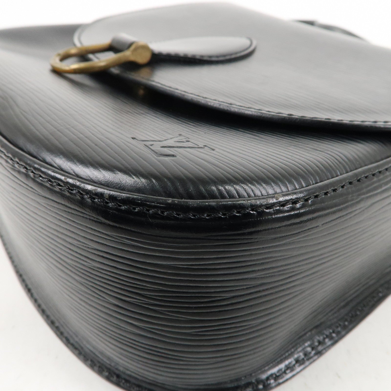Louis Vuitton Epi Saint Cloud Shoulder Bag Black Noir M52192