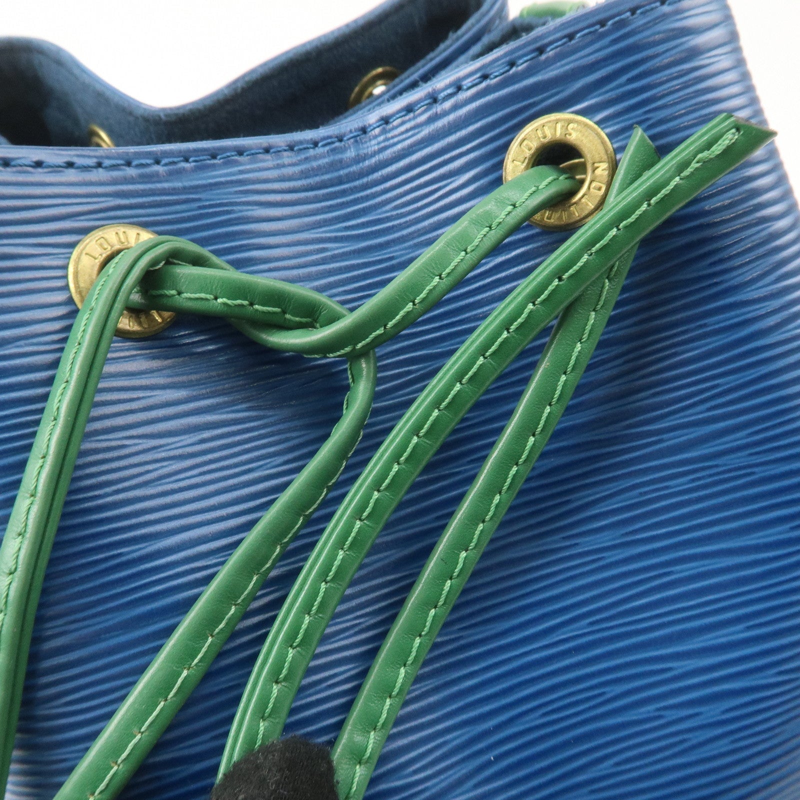 Louis Vuitton Epi Bi-Color Noe Shoulder Bag Blue Green M44044