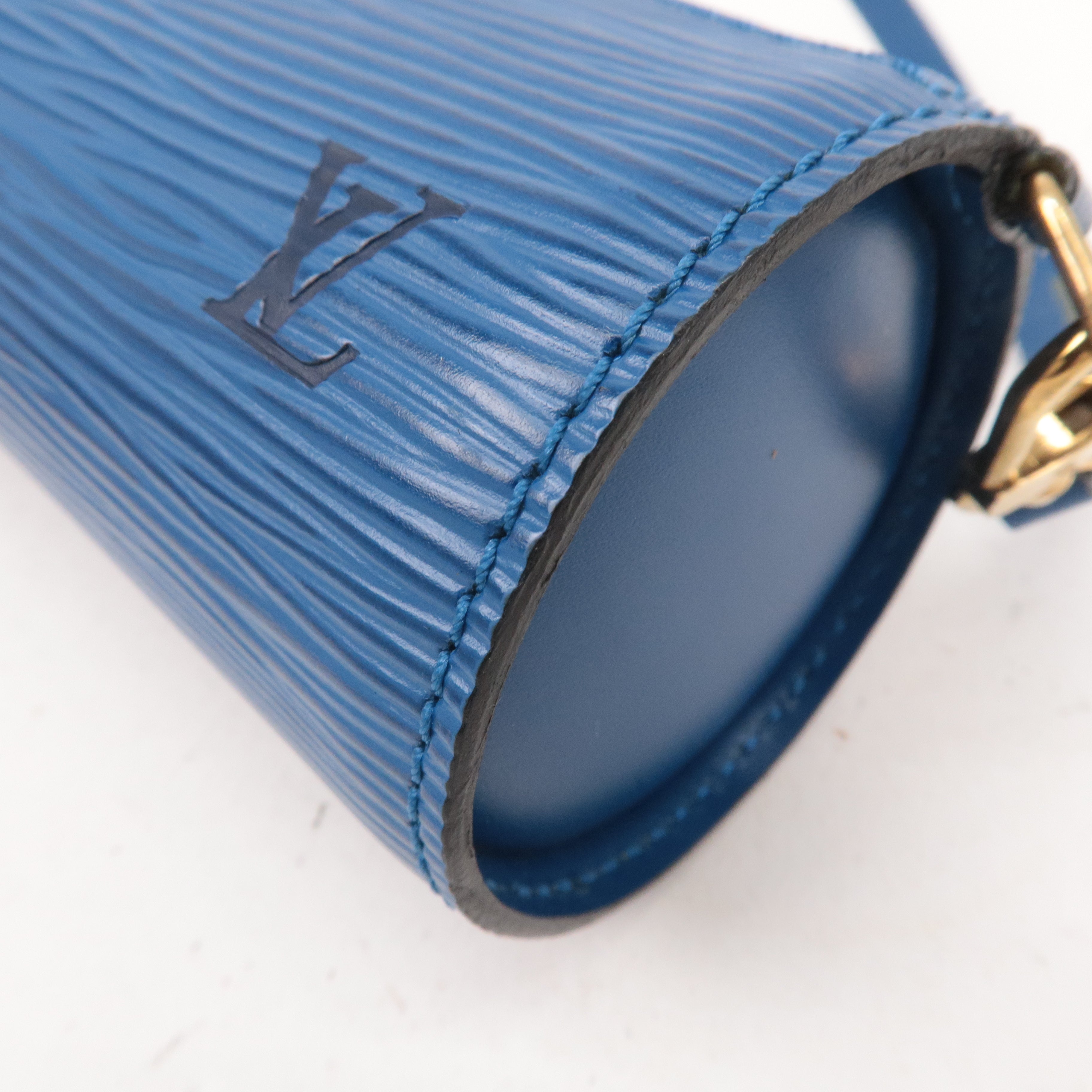 Louis Vuitton Epi Pouch For Soufflot Hand Bag Toledo Blue