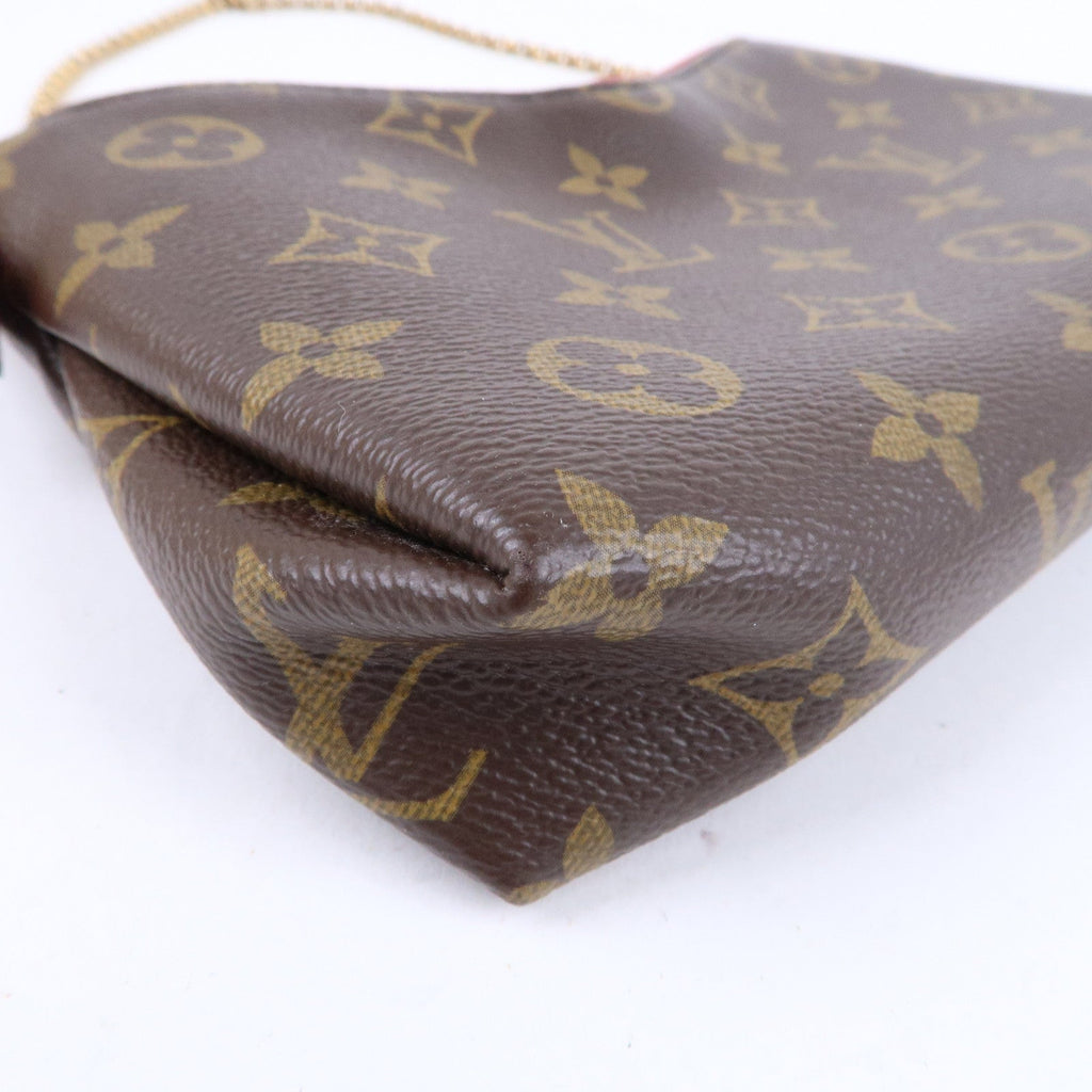 Louis Vuitton Monogram Pallas Clutch 2 Way Bag Cerise M41638