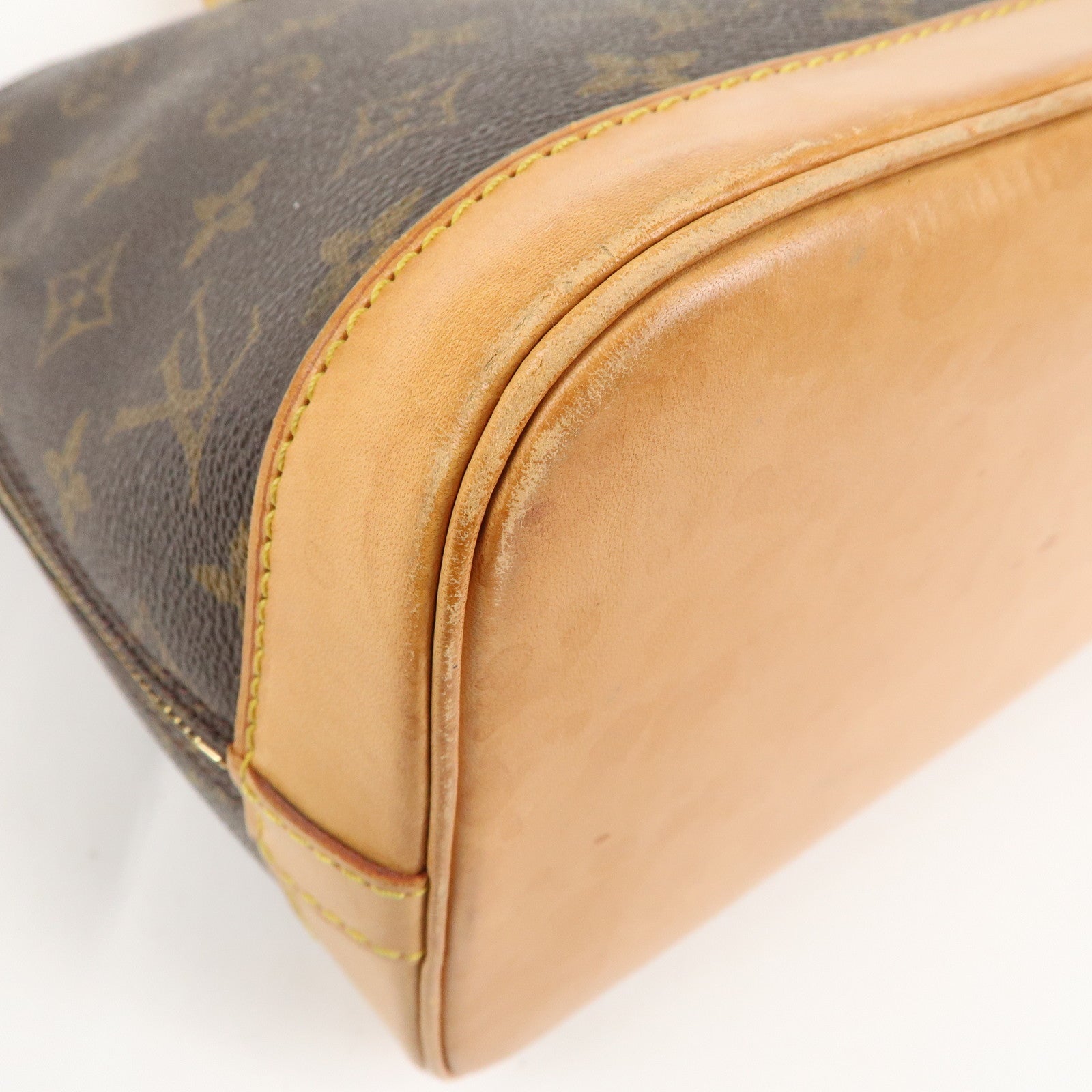 Louis Vuitton Monogram Alma Hand Bag Brown M51130
