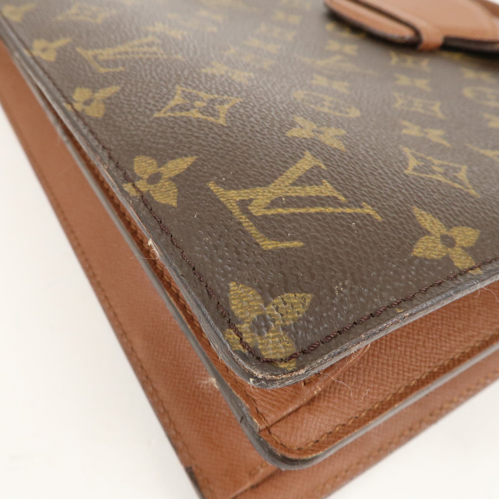 Louis Vuitton Monogram Courcelles Shoulder Bag Brown M51375