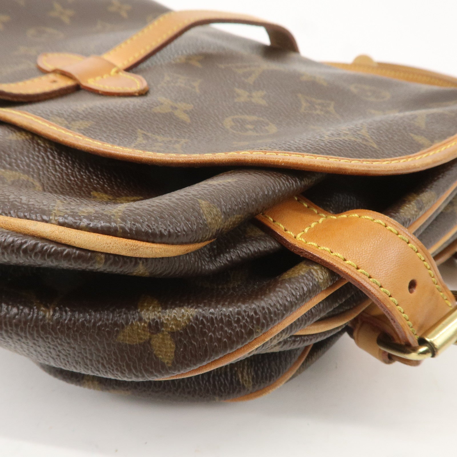 Louis Vuitton Monogram Saumur 30 Shoulder Bag Brown M42256