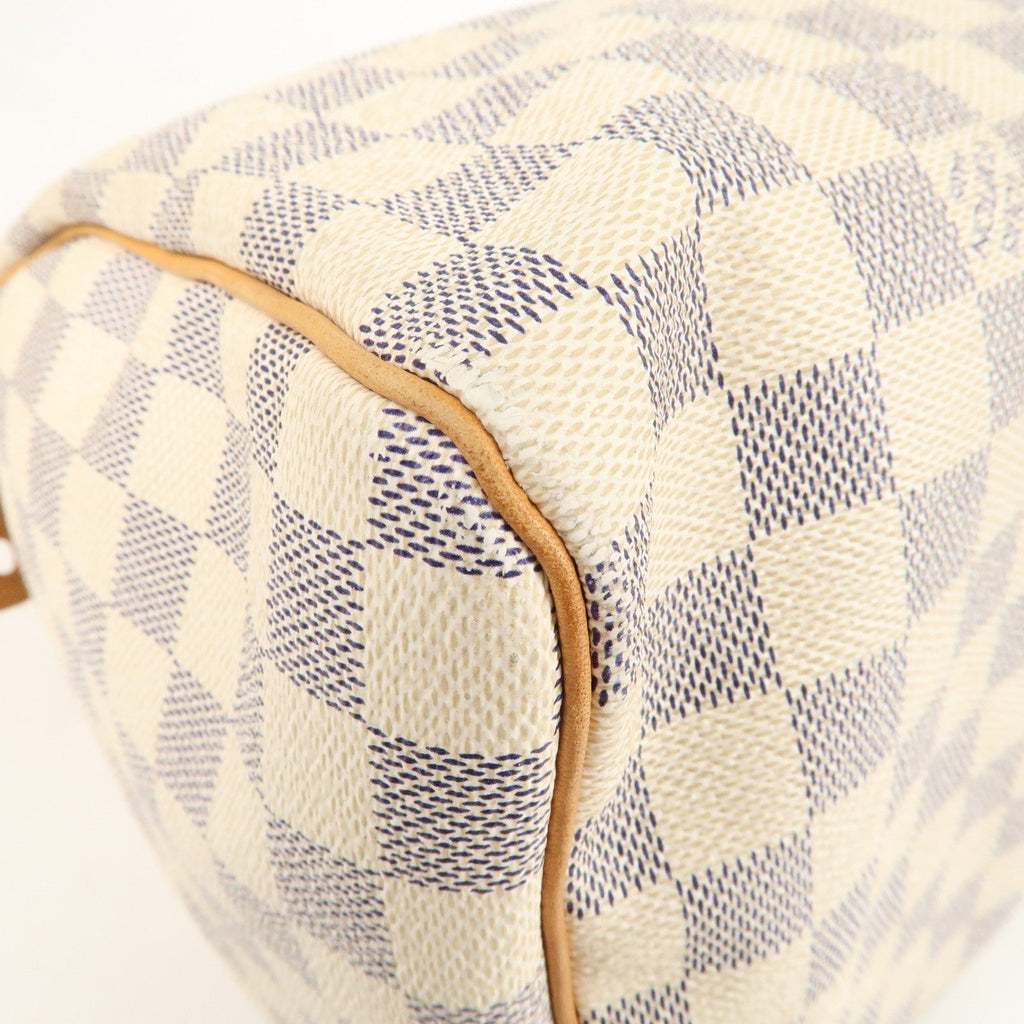 Louis Vuitton Damier Azur Speedy 30 Boston Hand Bag N41533