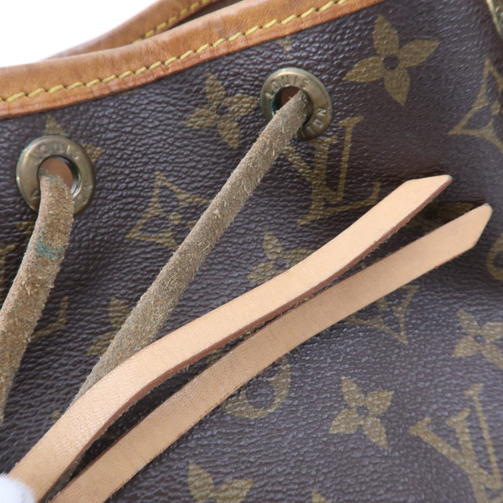 Louis Vuitton Monogram Petit Noe Shoulder Bag Brown M42226