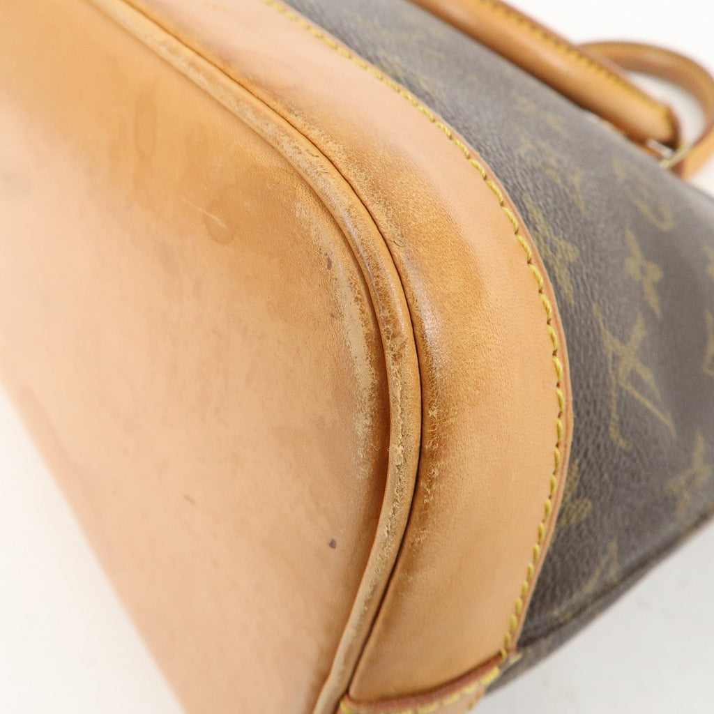 Louis Vuitton Monogram Alma Hand Bag Brown M51130