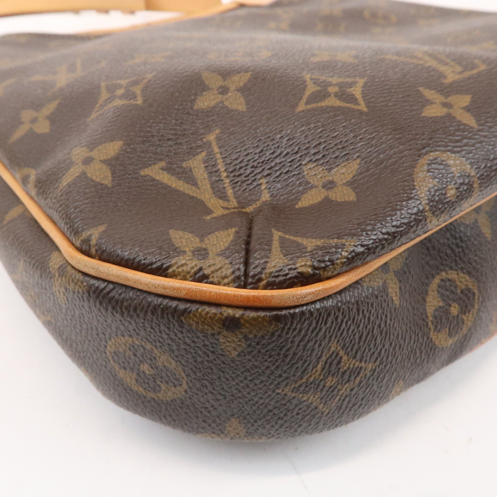 Louis Vuitton Monogram Odeon MM Shoulder Bag Brown M56389