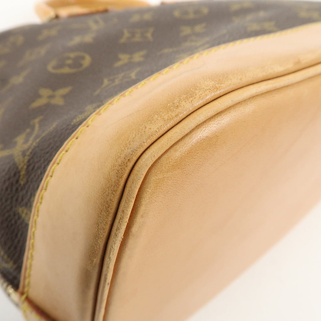 Louis Vuitton Monogram Alma Hand Bag Brown M51130