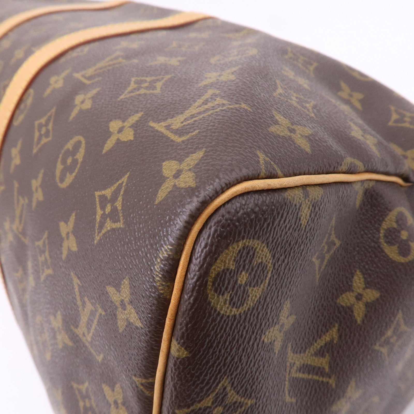 Louis Vuitton Monogram Keep All 45 Boston Bag Brown M41428