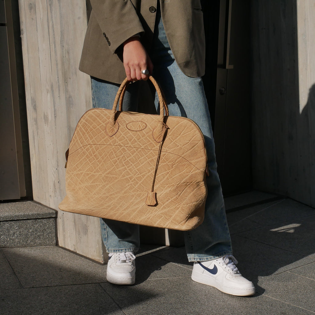 HERMES 1985 BOLIDE 45 Beige Elephant