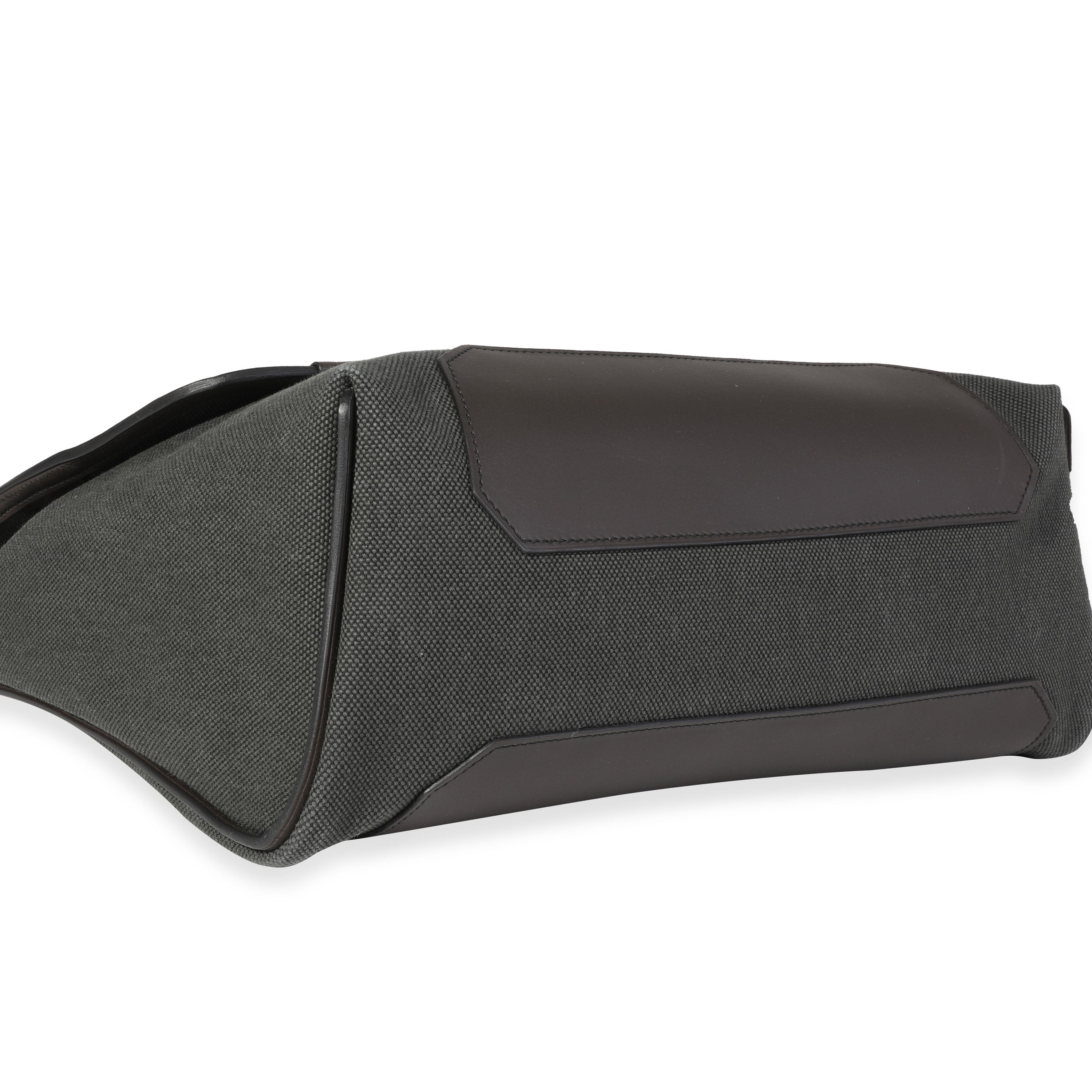 Hermès Vert Fonce Officier & Ébène Sombrero Leather Aller-Retour Messenger Bag