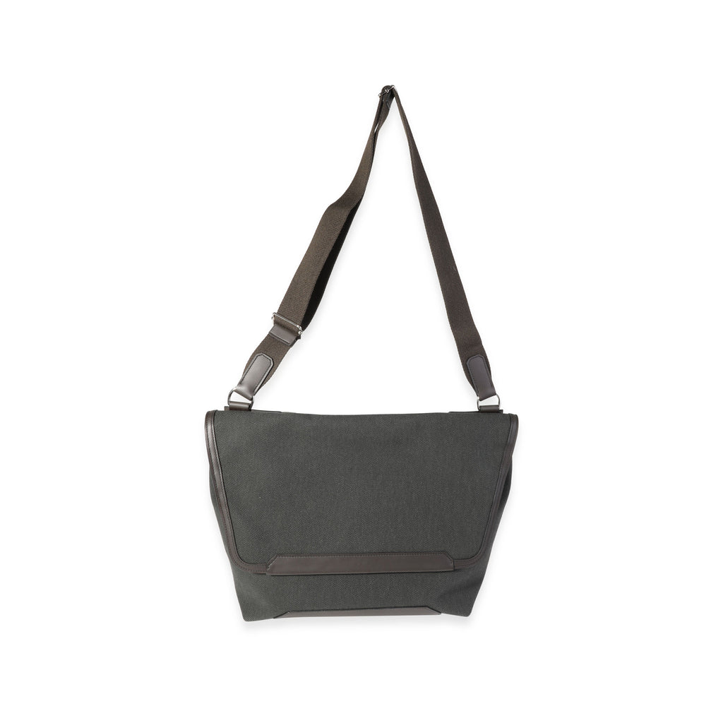 Hermès Vert Fonce Officier & Ébène Sombrero Leather Aller-Retour Messenger Bag