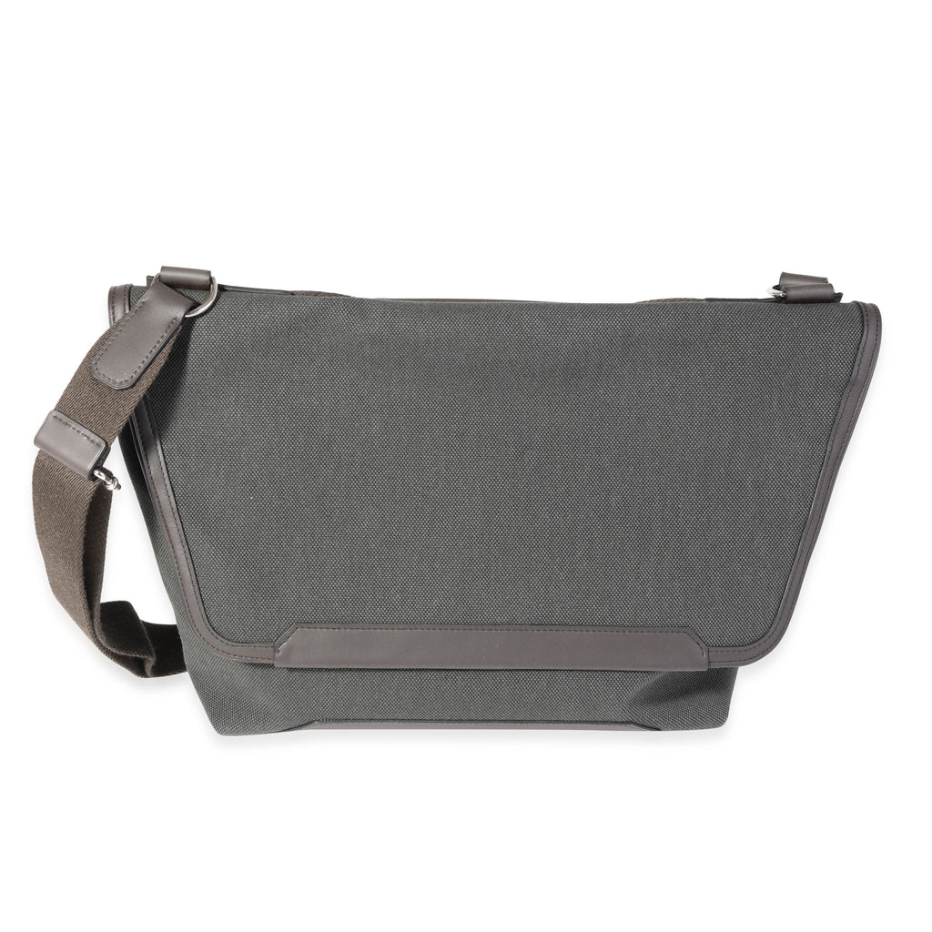 Hermès Vert Fonce Officier & Ébène Sombrero Leather Aller-Retour Messenger Bag