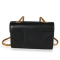 SAINT LAURENT Black Smooth Leather Mini Betty