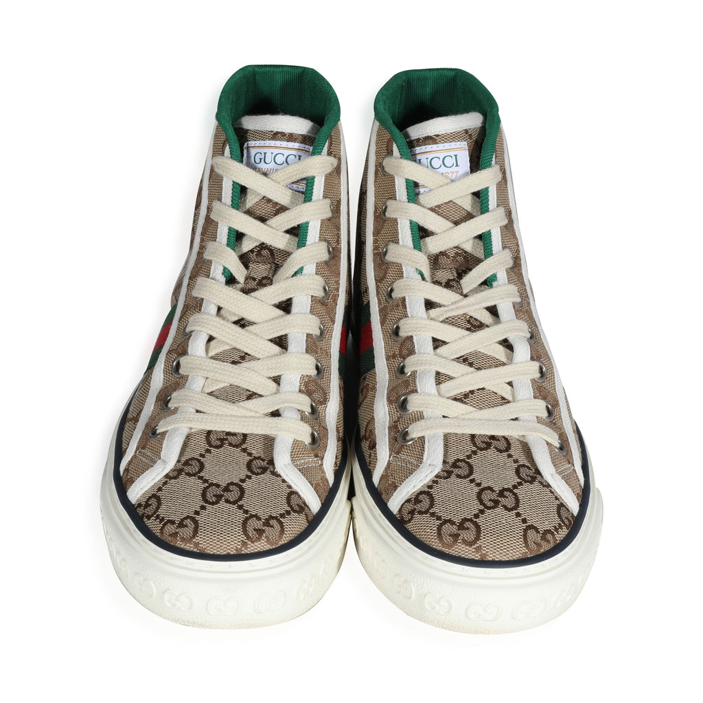 Gucci Wmns Tennis 1977 High 'Beige Ebony'