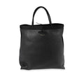 SAINT LAURENT Black Grained Leather Passamaneria Patti Tote