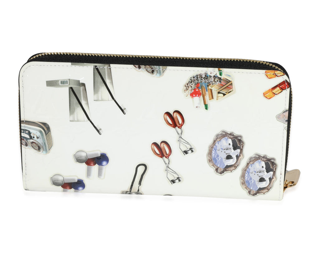 Louis Vuitton White Monogram Vernis Stickers Animation Wallet