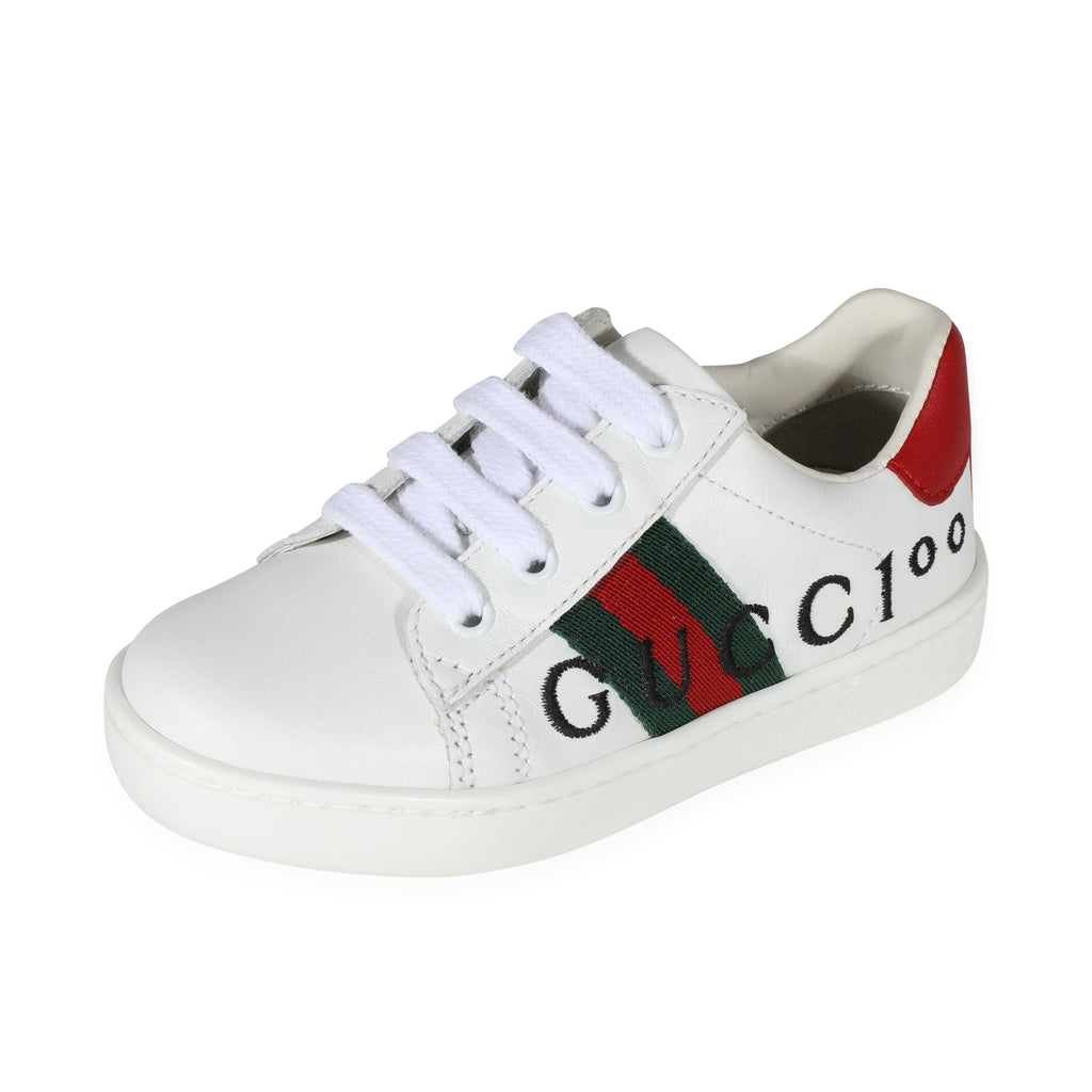 Gucci -  Gucci Ace Leather Toddler 'Gucci 100 Print' (23 EUR)